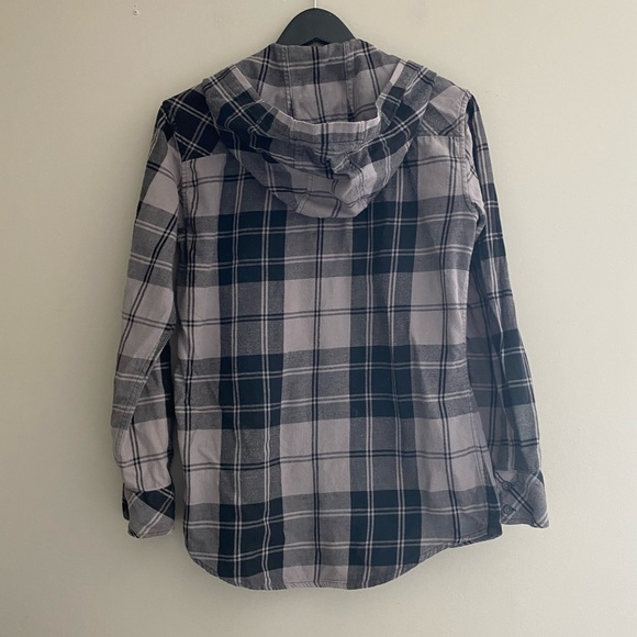 TNA Flannel Hooded Top - Picture 2 of 10
